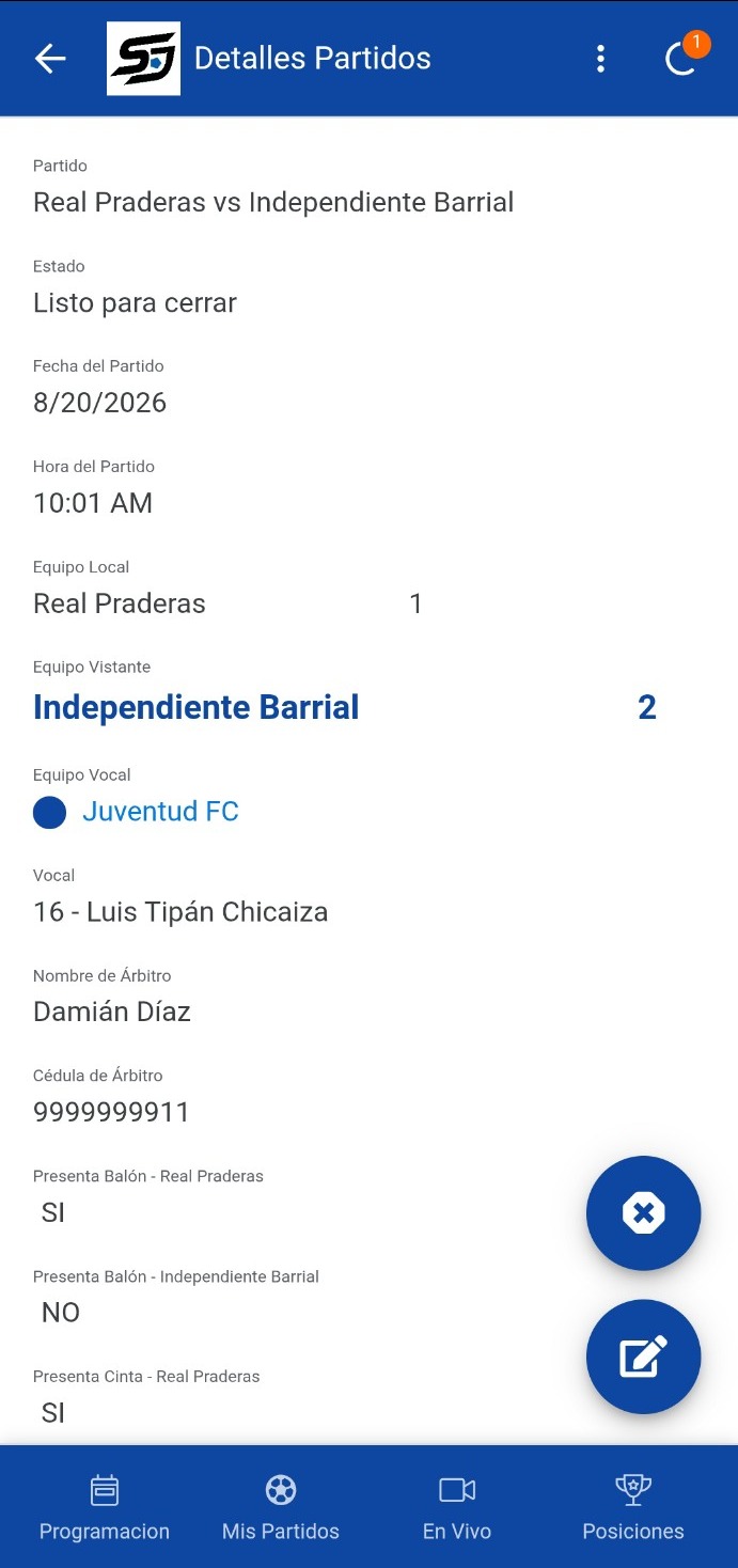 Listo para cerrar